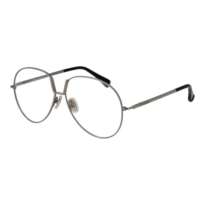 Max Mara Silver Women's Glasses Frame - Chic Aviator Style