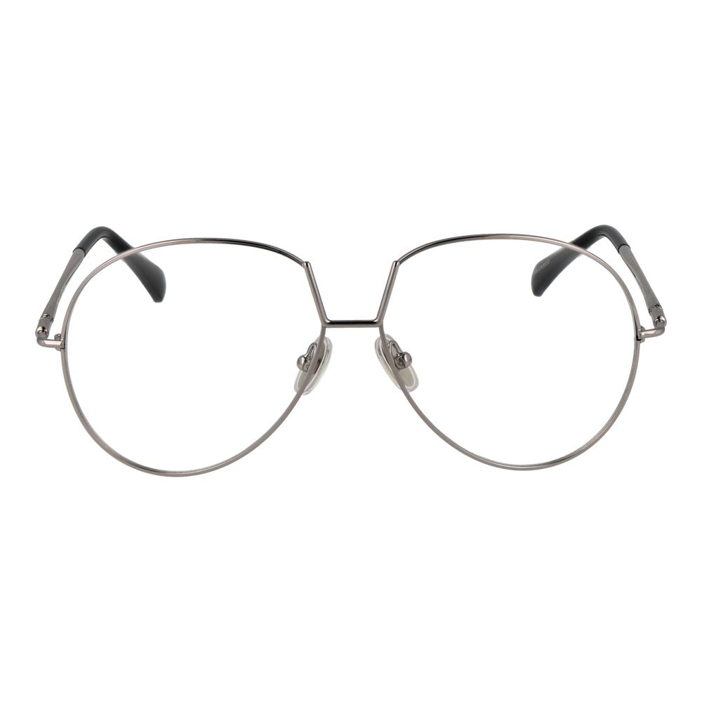 Max Mara Silver Women's Glasses Frame - Chic Aviator Style