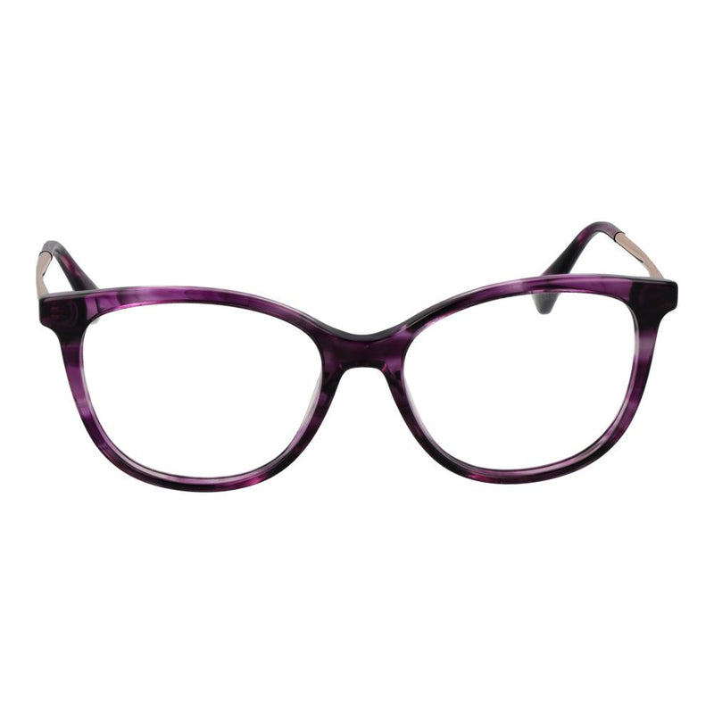 Max Mara Purple Women Glasses Frame - Elegant Oval Design