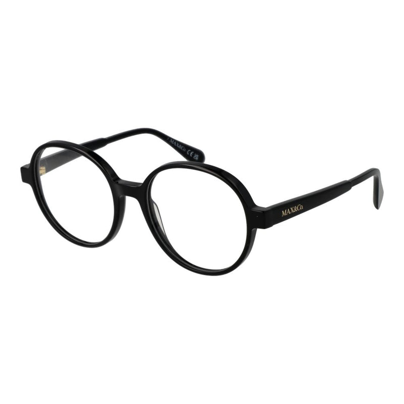 Max & Co Black Acetate Glasses (Frames) - Stylish Round Design