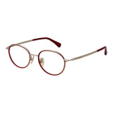 Max Mara Red Women Glasses Frame - Chic Round Style