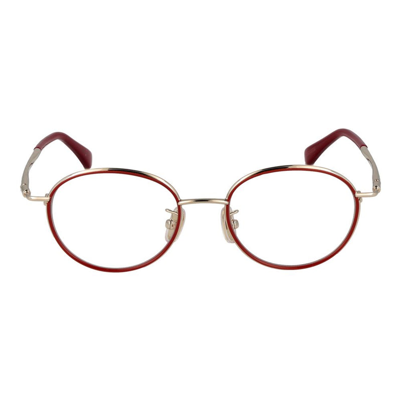 Max Mara Red Women Glasses Frame - Chic Round Style