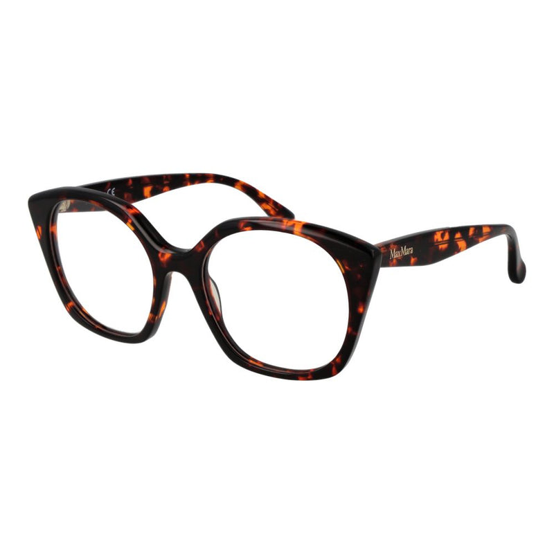 Monture de lunettes pour femmes Max Mara Brown - Style géométrique chic