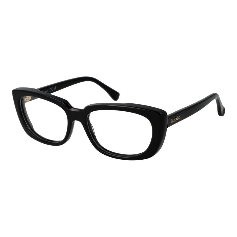 Max Mara Black Women Glasses Frame - Stylish Acetate Eyewear