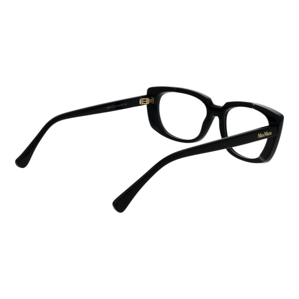 Max Mara Black Women Glasses Frame - Stylish Acetate Eyewear