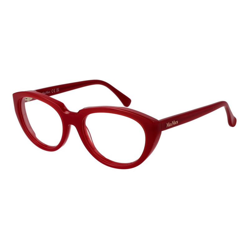 Max Mara Red Women Glasses Frame - Stylish Cat Eye Design