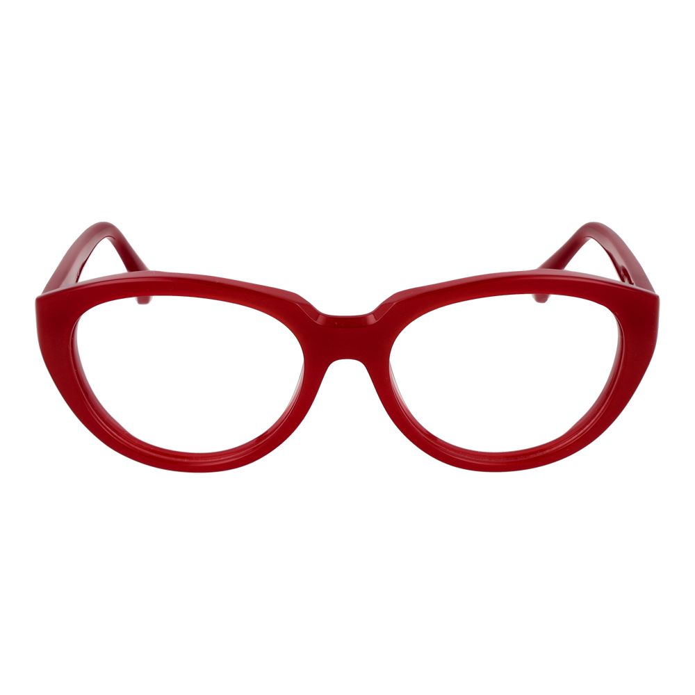 Max Mara Red Women Glasses Frame - Sophisticated Cat Eye Style