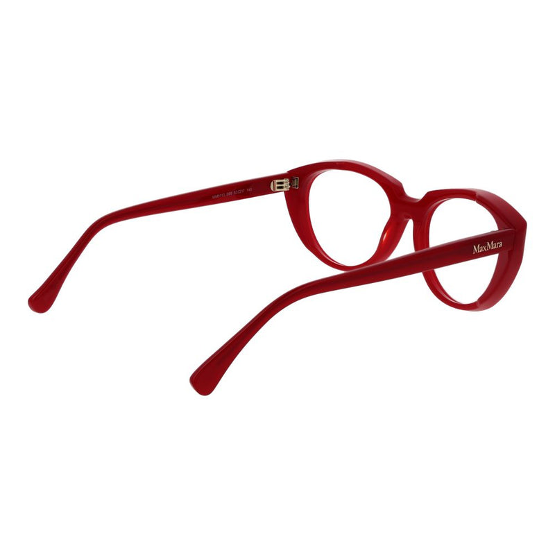 Max Mara Red Women Glasses Frame - Stylish Cat Eye Design