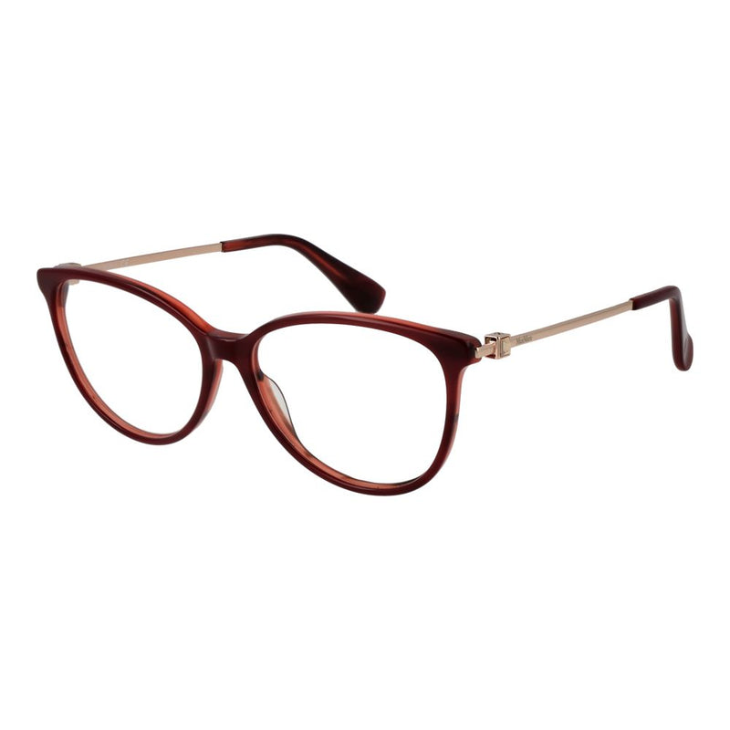 Max Mara Red Women Glasses Frame - Chic Acetate Eyewear