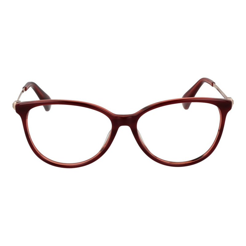 Max Mara Red Women Glasses Frame - Chic Acetate Eyewear