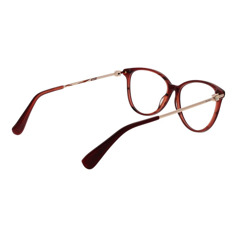 Max Mara Red Women Glasses Frame - Chic Acetate Eyewear