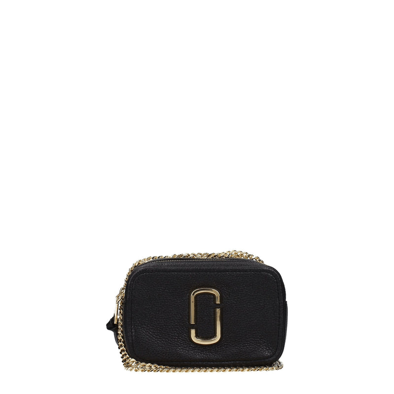 Marc Jacobs Black Leather Crossbody Bag - Stylish & Durable