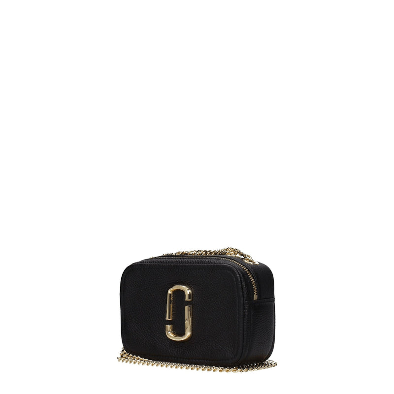 Marc Jacobs Black Leather Crossbody Bag - Stylish & Durable