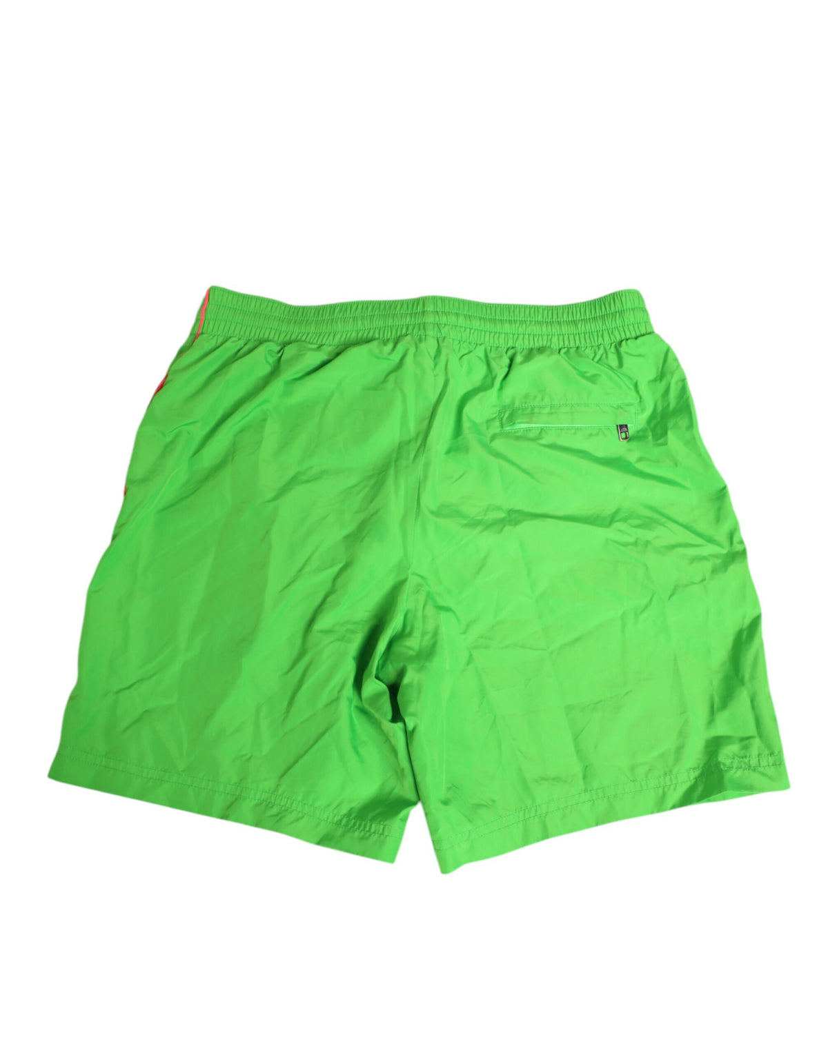 Short de bain pour homme Dolce &amp; Gabbana en nylon vert avec cordon de serrage