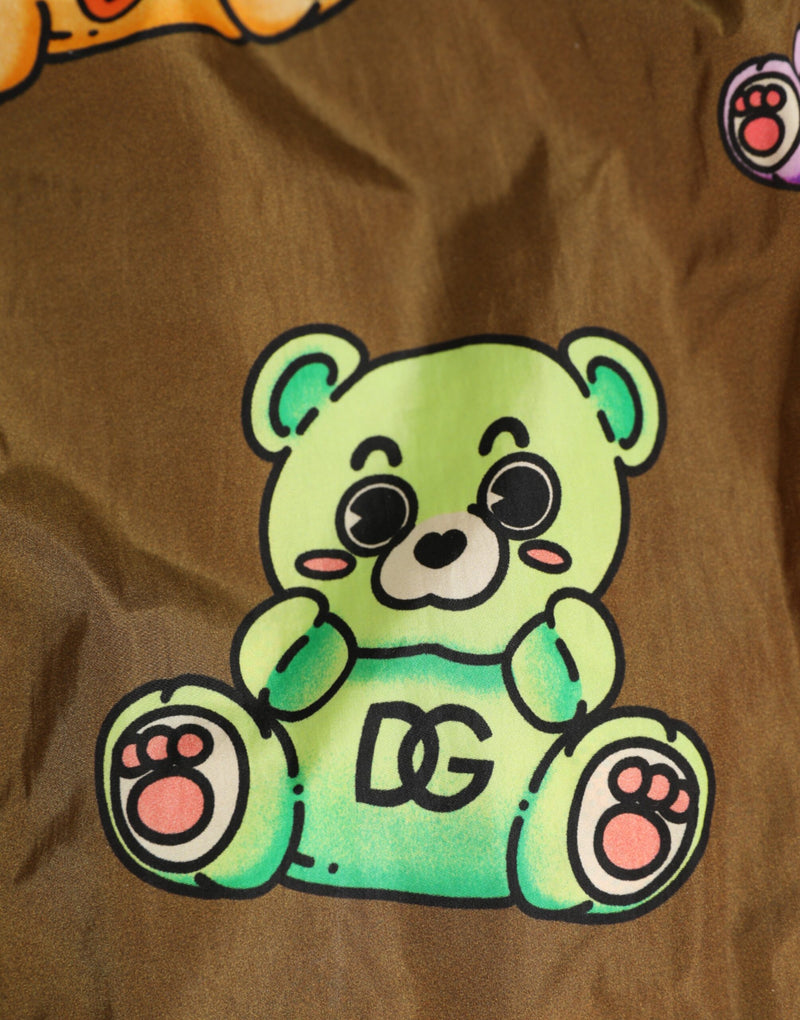 Dolce &amp; Gabbana bruine, multicolor teddybeer zwemshort voor heren