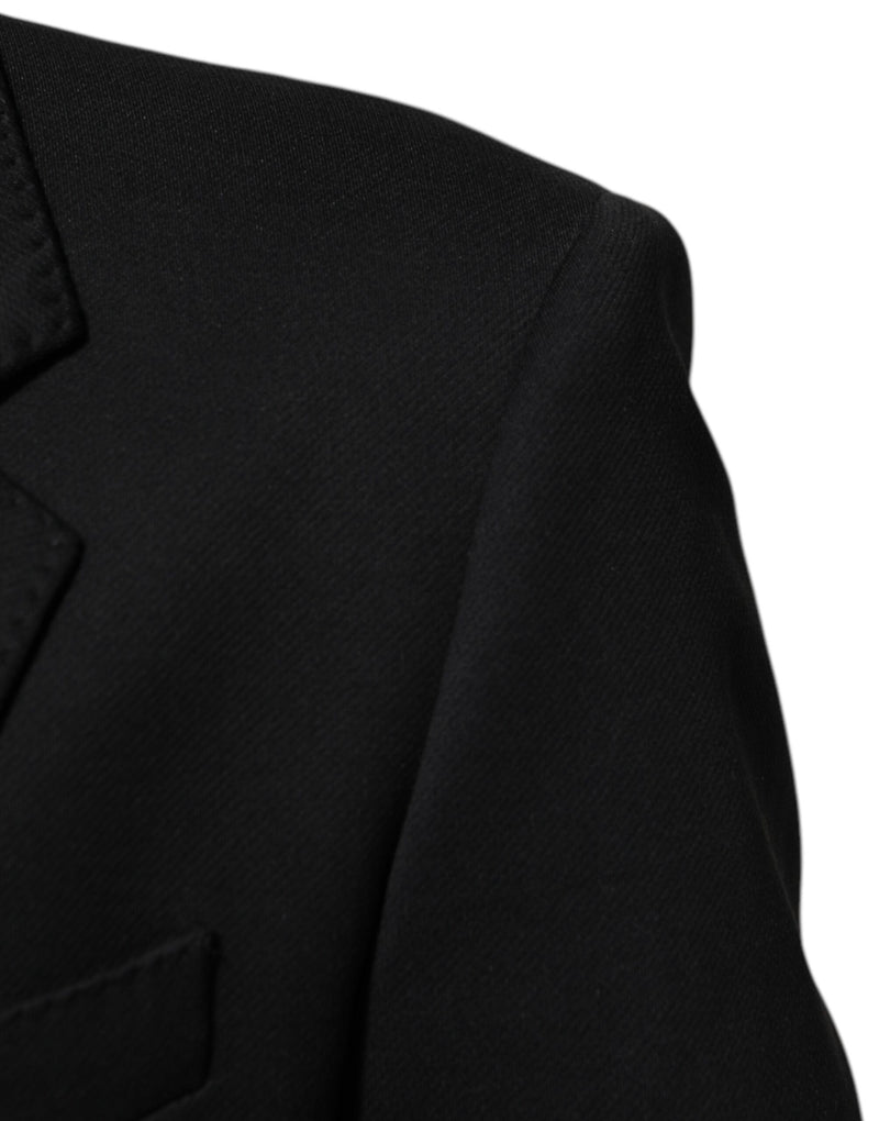 Dolce &amp; Gabbana donkerblauwe katoenen herenjas, blazer, pakjas
