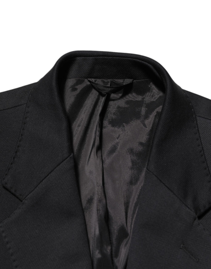 Dolce &amp; Gabbana donkerblauwe katoenen herenjas, blazer, pakjas