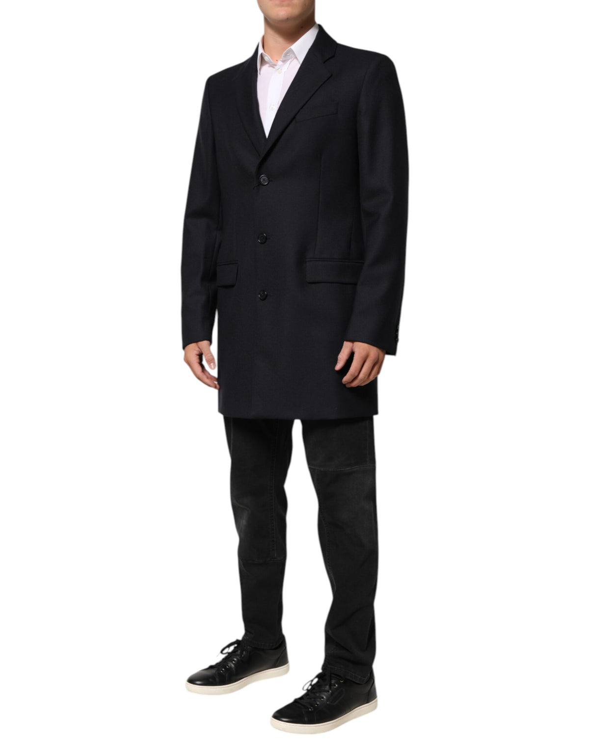 Dolce &amp; Gabbana Veste, Blazer, Costume en Laine Bleu Foncé pour Homme