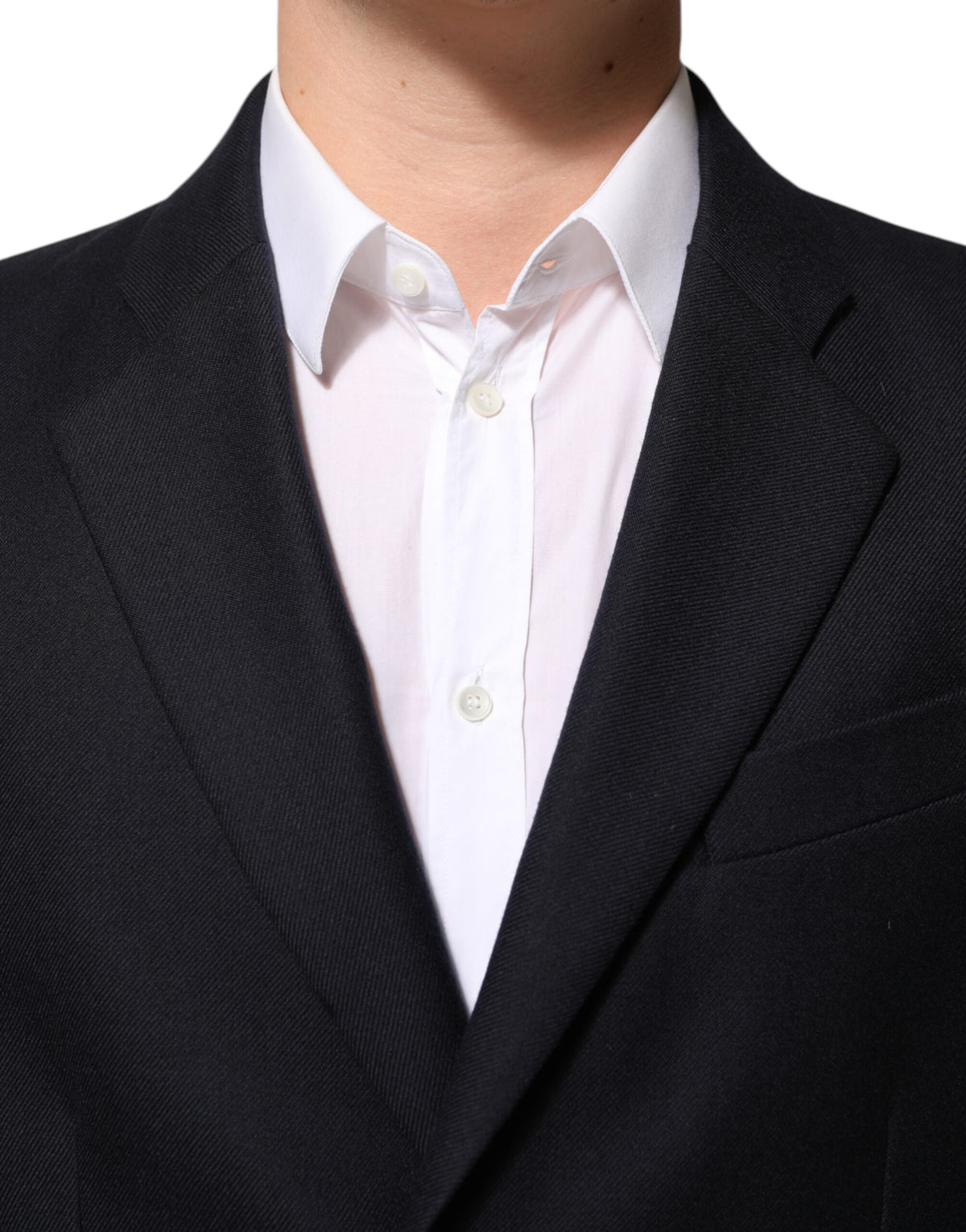 Dolce &amp; Gabbana Veste, Blazer, Costume en Laine Bleu Foncé pour Homme