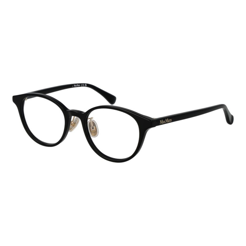 Max Mara Black Women Glasses Frame - Elegant Acetate Design