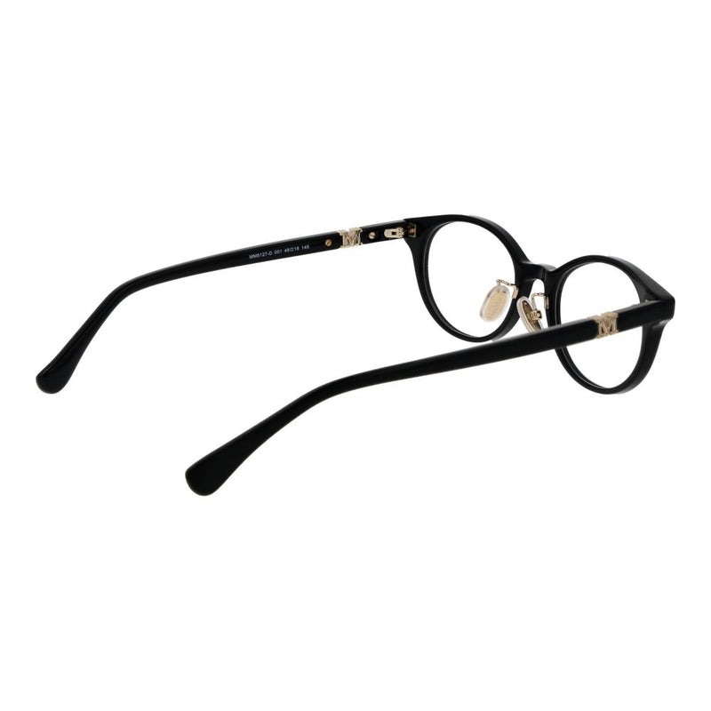 Max Mara Black Women Glasses Frame - Chic Acetate Eyewear
