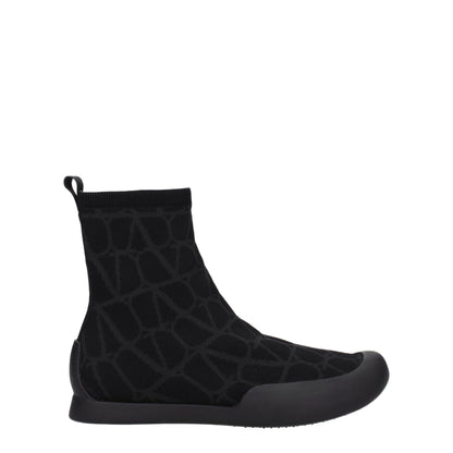 Baskets montantes en tissu noir Valentino Garavani