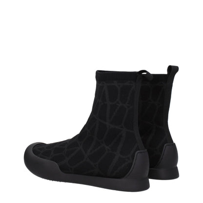 Baskets montantes en tissu noir Valentino Garavani