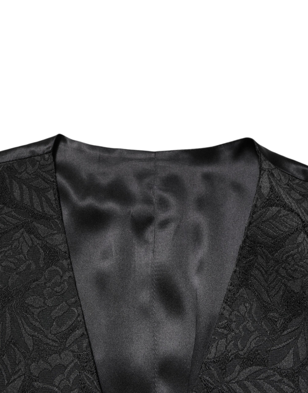 Dolce & Gabbana Black 3 Piece Brocade Jacquard Suit MARTINI