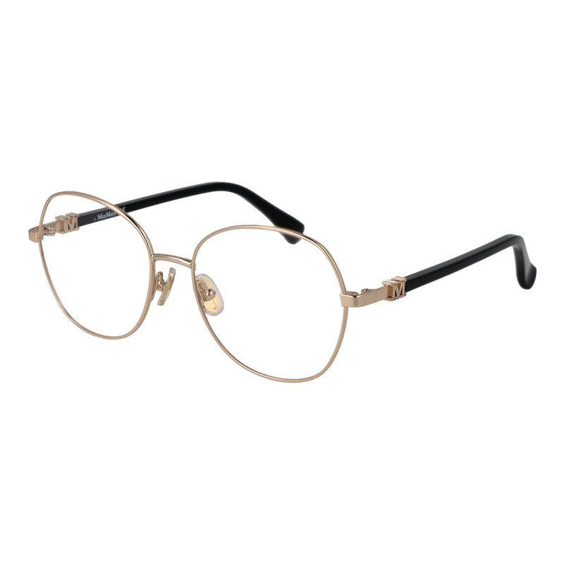 Max Mara Gold Women Glasses Frame - Chic Eyewear for Any Occasion