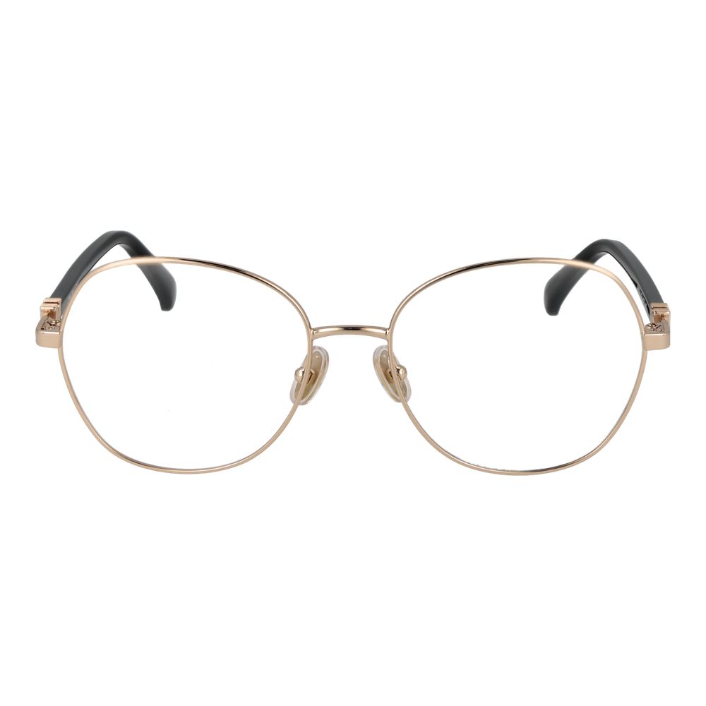 Max Mara Gold Women Glasses Frame - Chic Eyewear for Any Occasion