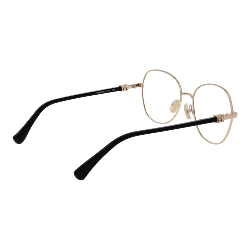 Max Mara Gold Women Glasses Frame - Chic Eyewear for Any Occasion