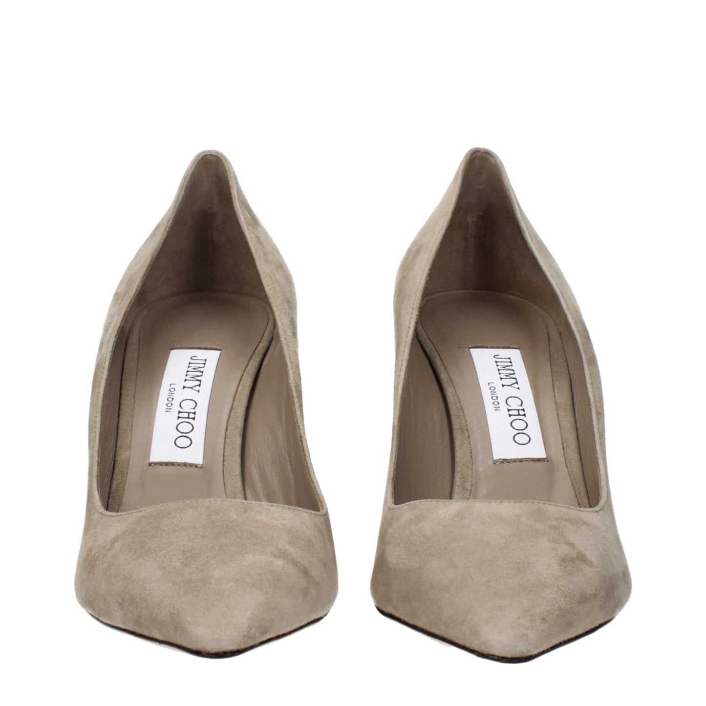 Escarpins à talons hauts en cuir gris de Jimmy Choo