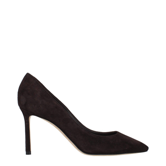 Escarpins à talons hauts en cuir marron de Jimmy Choo