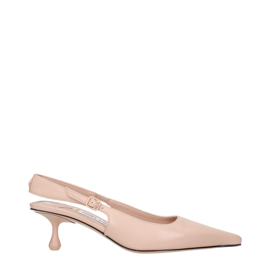 Escarpins à talons hauts en cuir rose de Jimmy Choo