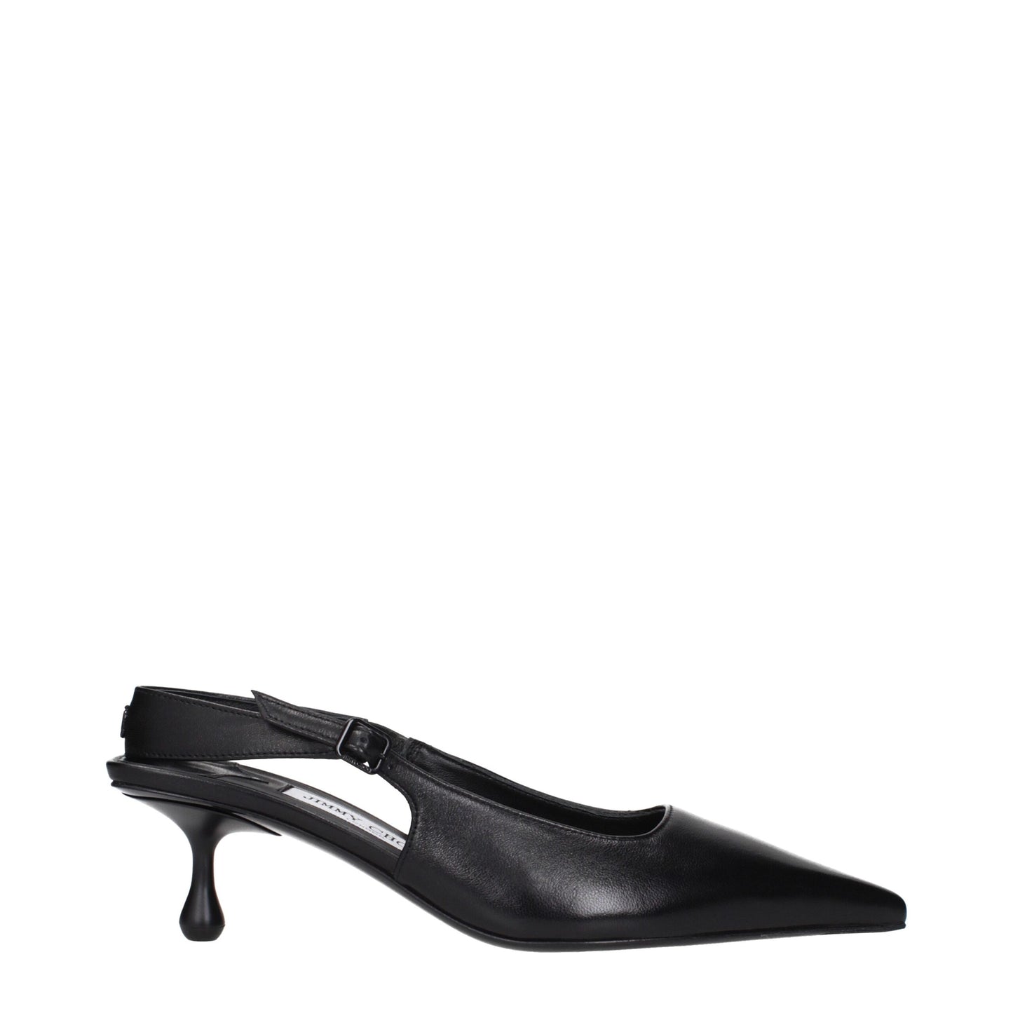 Sandales plates en cuir noir de Jimmy Choo