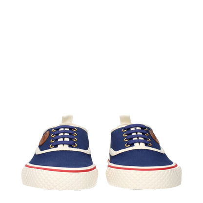 Baskets basses en tissu bleu de Valentino Garavani