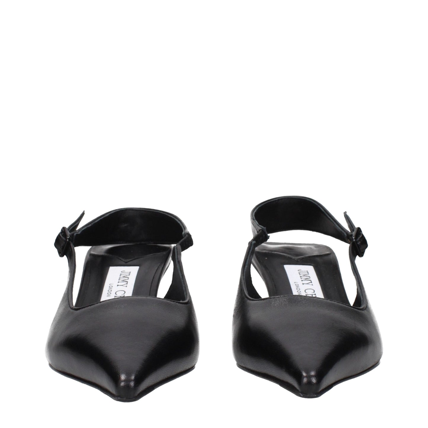 Sandales plates en cuir noir de Jimmy Choo