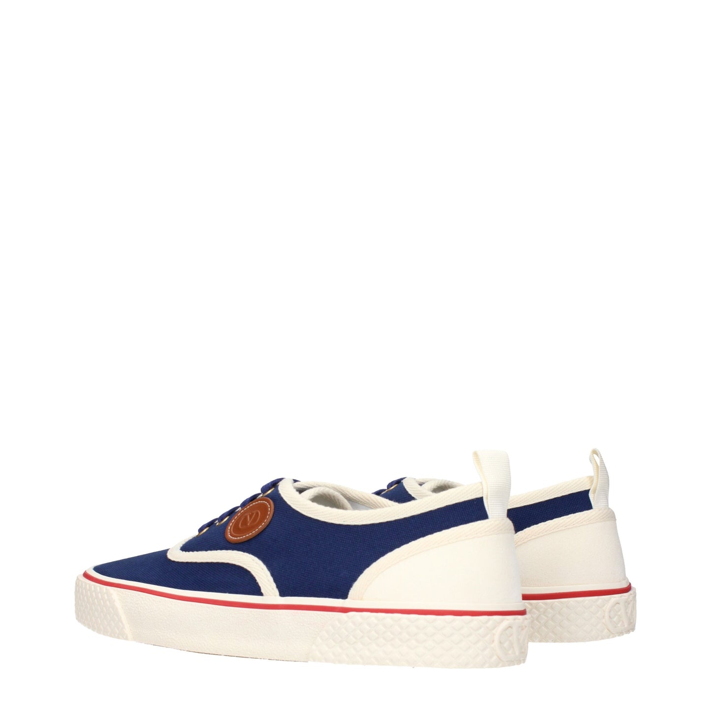 Baskets basses en tissu bleu de Valentino Garavani