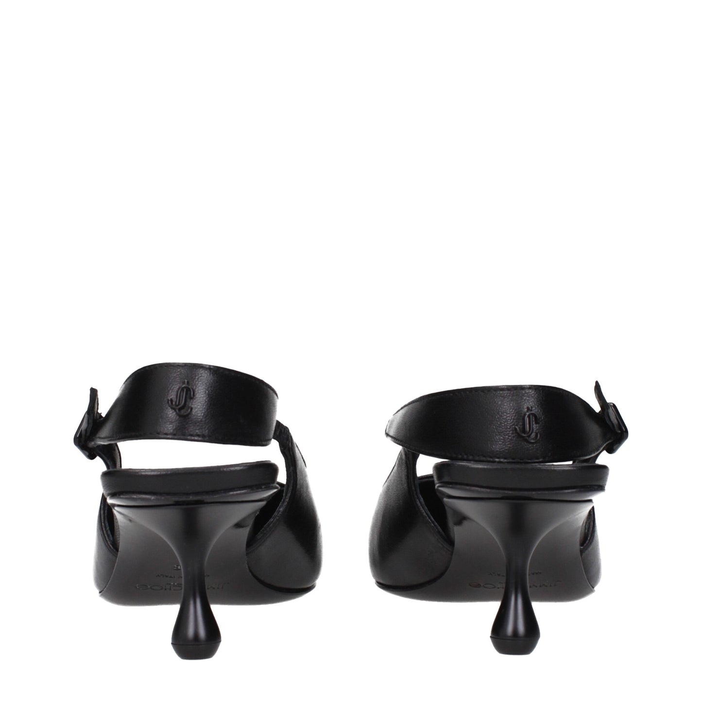 Sandales plates en cuir noir de Jimmy Choo