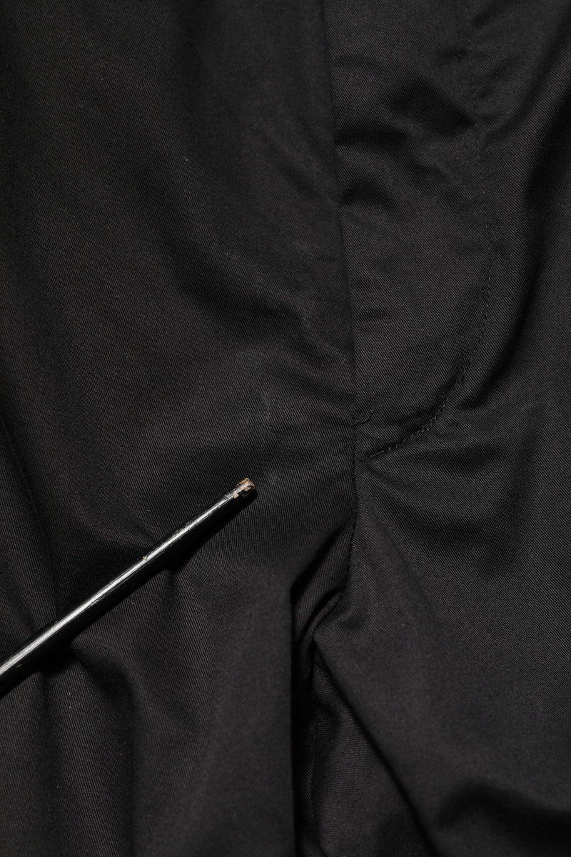 Dolce & Gabbana Black Cotton Tapered Men Formal Trousers Pants