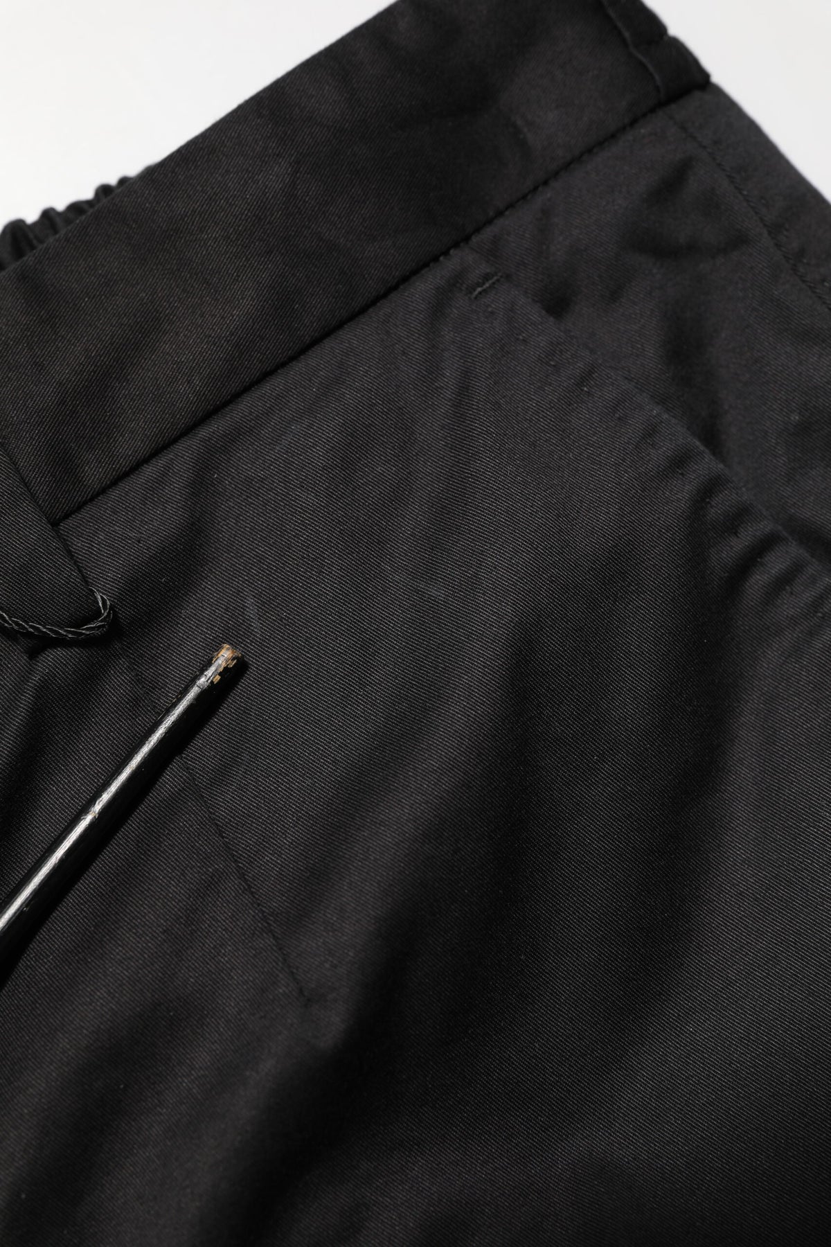 Pantalon tailleur noir en coton pour homme, coupe fuselée, Dolce &amp; Gabbana