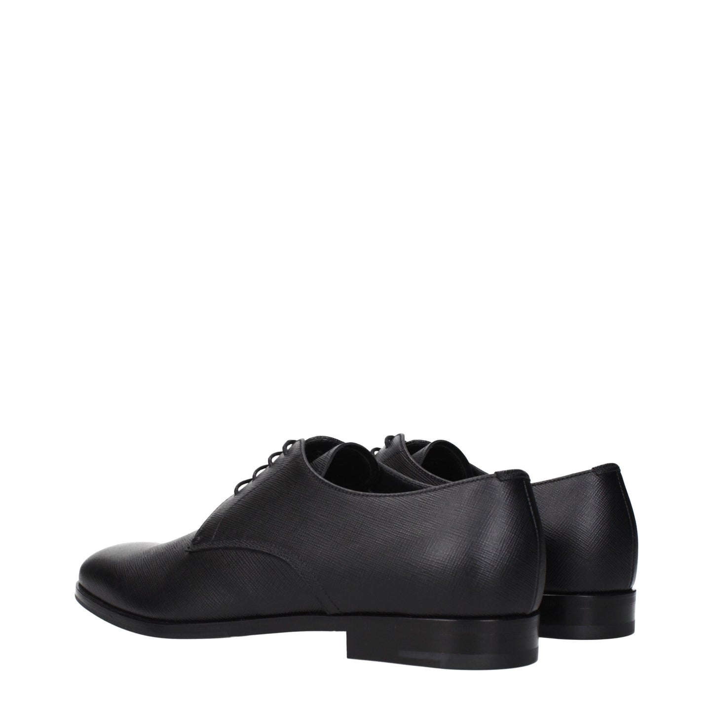 Prada, souliers Oxford et mocassins en cuir noir