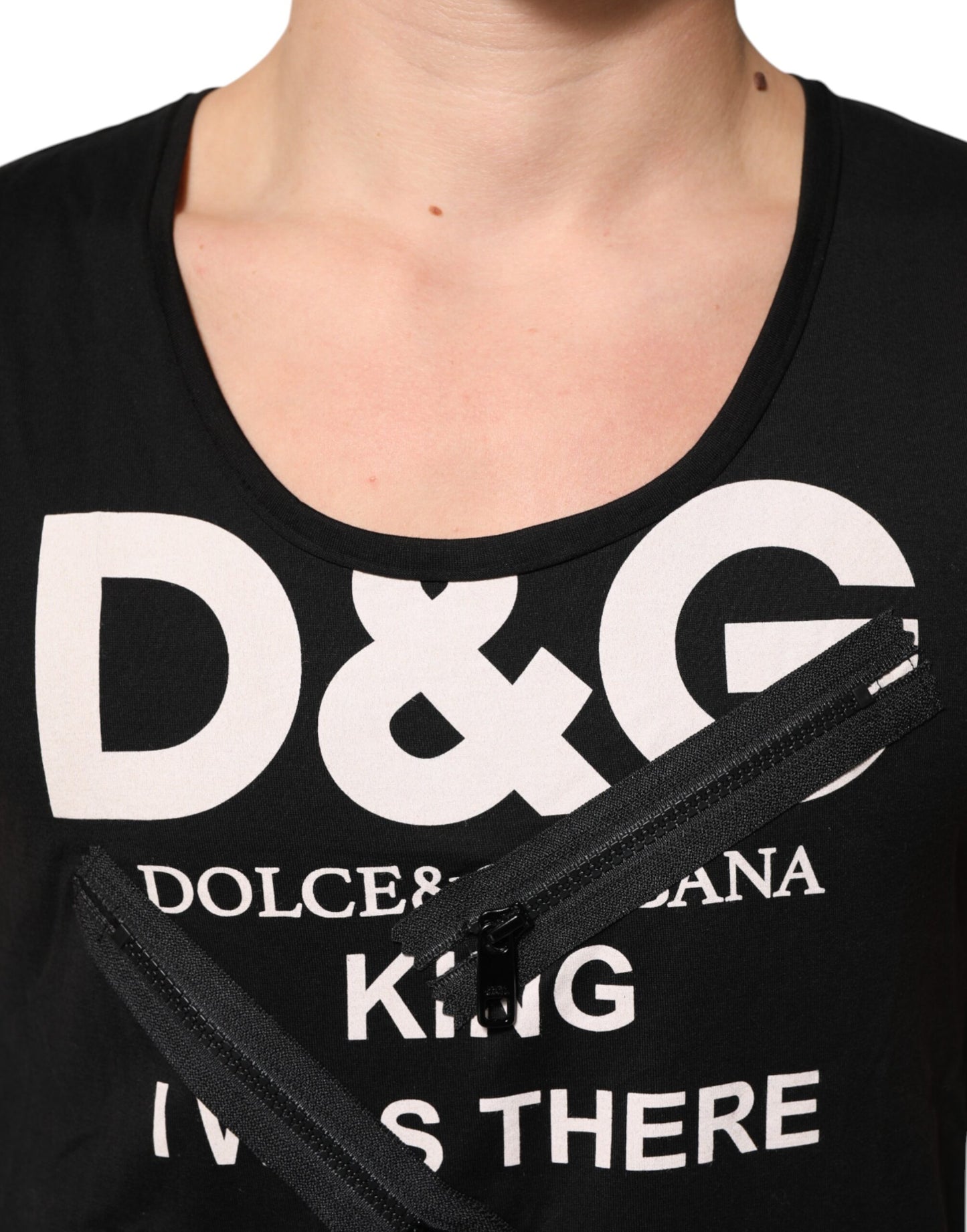 Dolce & Gabbana Black Cotton Sleeveless Tank Top DG Logo Men T-shirt