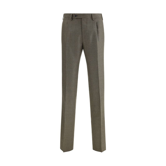 Pantalon à carreaux pied-de-poule de Germano
