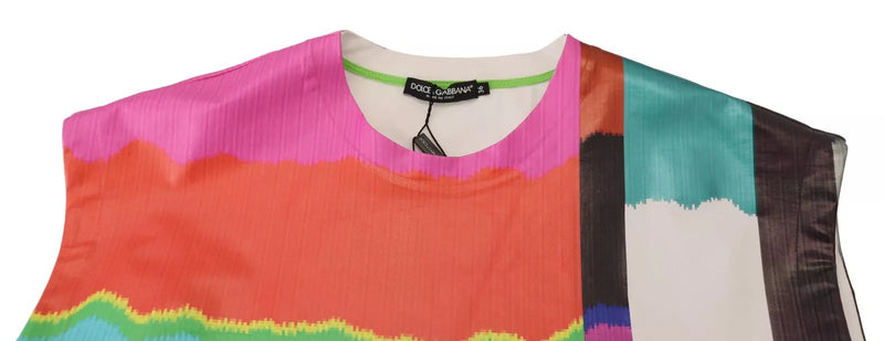 Dolce & Gabbana Multicolor Print Cotton Tank Top T-shirt