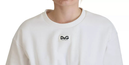 Dolce &amp; Gabbana wit katoenen korset stretch top T-shirt