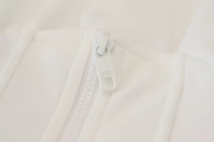 Dolce &amp; Gabbana wit katoenen korset stretch top T-shirt