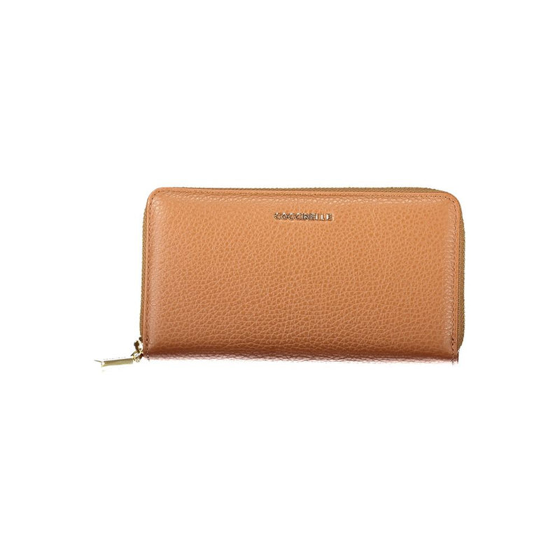Coccinelle Brown Leather Women Wallet - Sophisticated Elegance