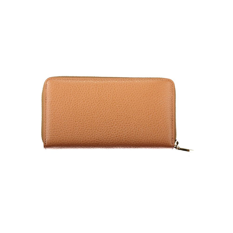 Coccinelle Brown Leather Women Wallet - Sophisticated Elegance