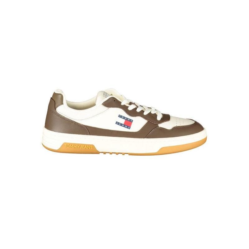 Tommy Hilfiger White Leather Men Sneaker - Élégance et Confort